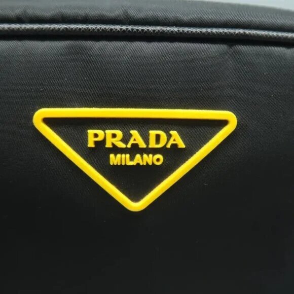 100% Authentic Prada Re-edition Black W/P Cloth Shoulder Bag 932-092324 - Picture 9 of 12